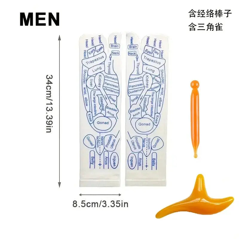 Acupressure Reflexology Socks Cotton Polyester Blend For Foot Massage And Physiotherapy Relief To Relieve Tired Feet