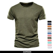 100 Percent Cotton Mens T Shirt Short Sleeve O Neck Solid Casual Tee For Fitness Summer Home Wear