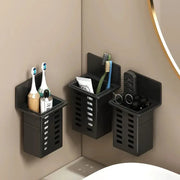 Home Essentials Wall Mounted Toothbrush Storage Rack Space Saving Toothpaste And Toothbrush Organizer
