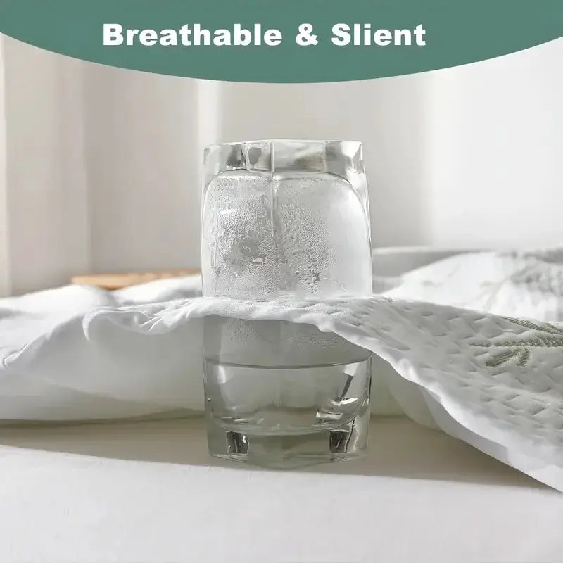 Simples Market bamboo mattress protector, breathable cooling 3D air fabric fitted sheet in 90/140/160cm sizes