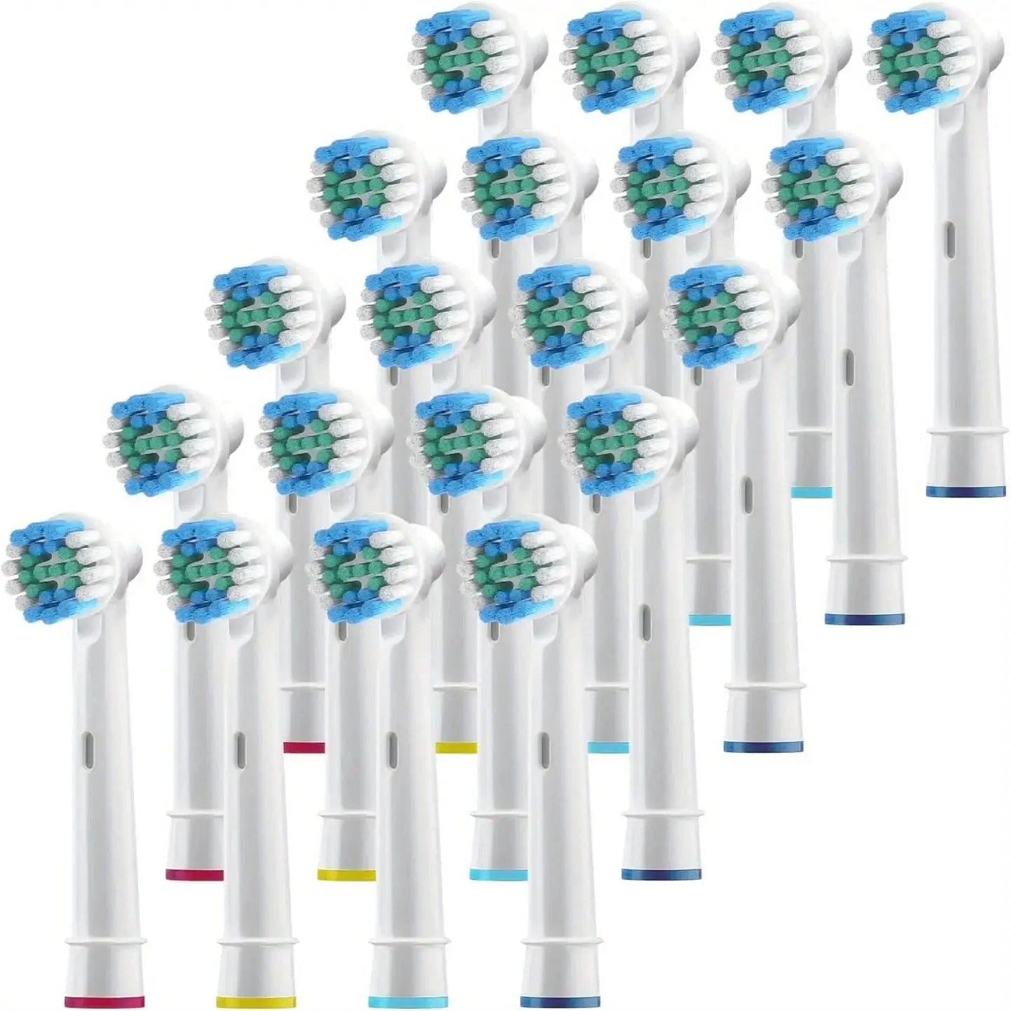 Oral B Compatible Replacement Toothbrush Heads For Braun Electric Toothbrushes With Soft And Medium Nylon Bristles