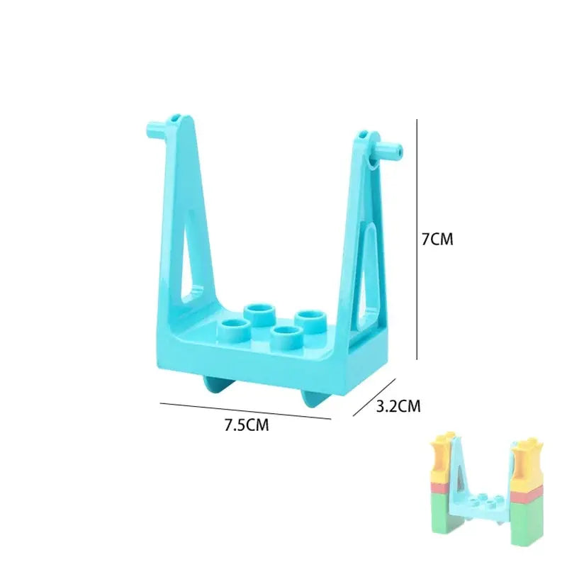 Big Building Blocks Compatible With Slide Swing Seesaw Playground Educational Creative Toy for Kids Gift