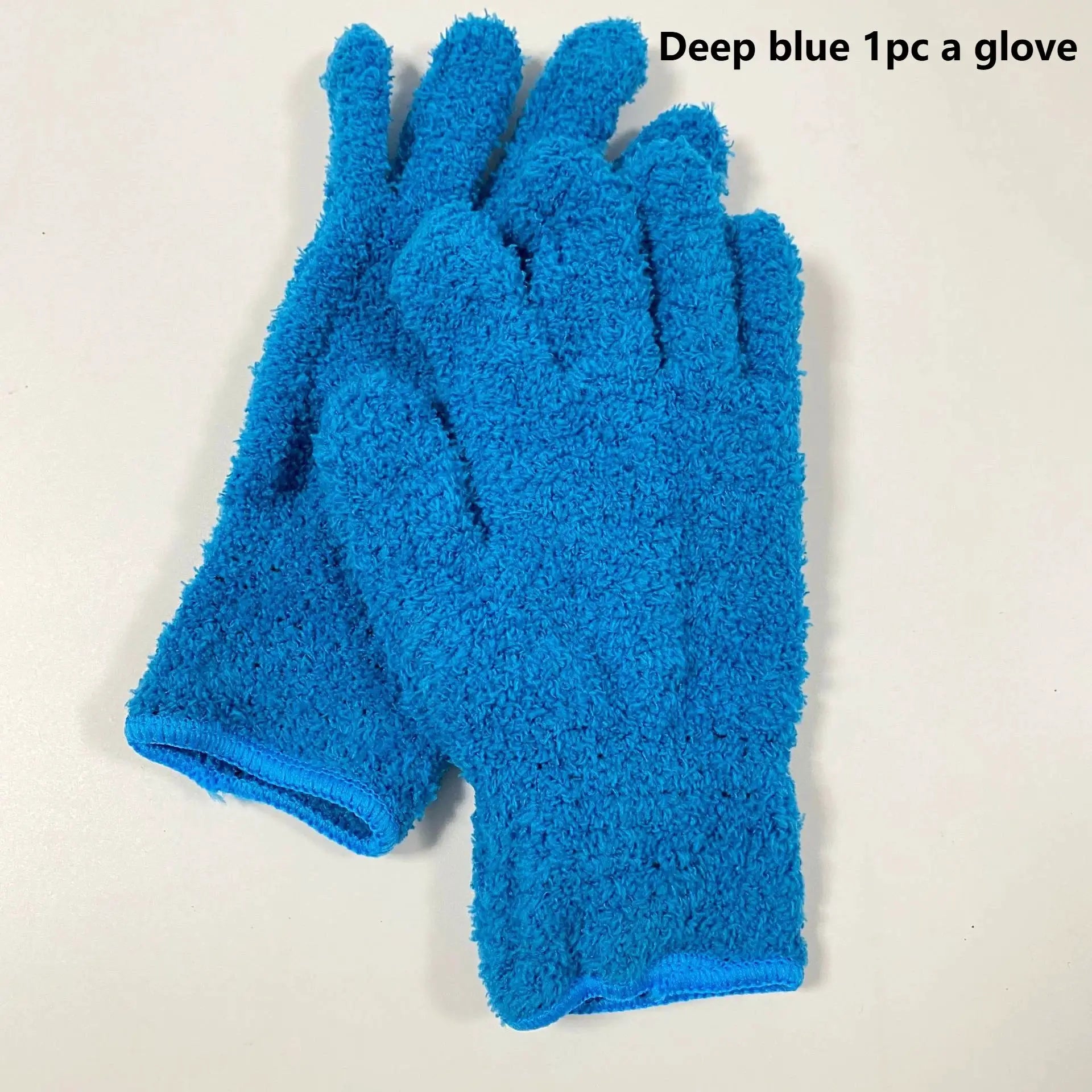 Simples Market microfiber dusting glove, deep blue, 1pc, stretchable and breathable