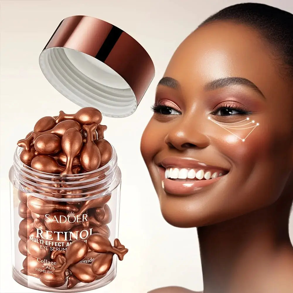 Lumina Retinol Multi Effect Firming Capsule Serum Hydrating Eye Cream Set For Delicate Eye Area