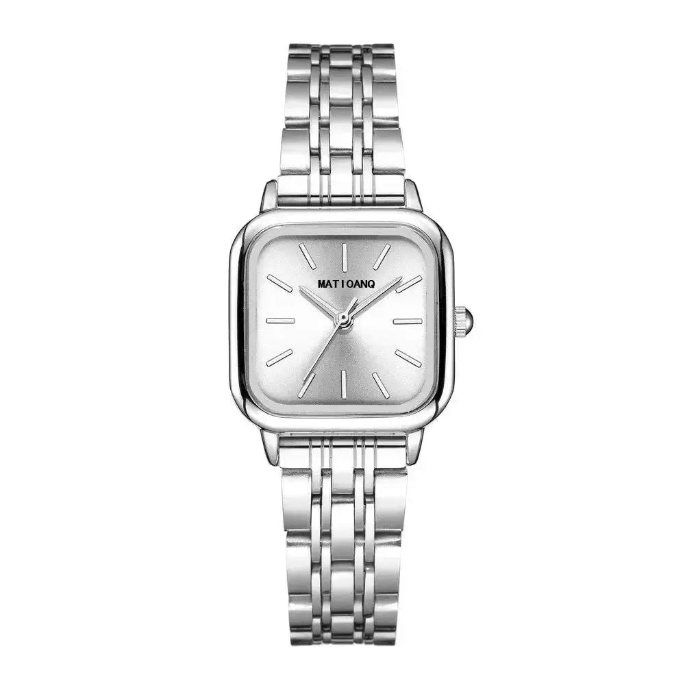 Top Brand Women Quartz Wristwatch With Steel Alloy Band Square Case An Elegant Gift For Any Occasion