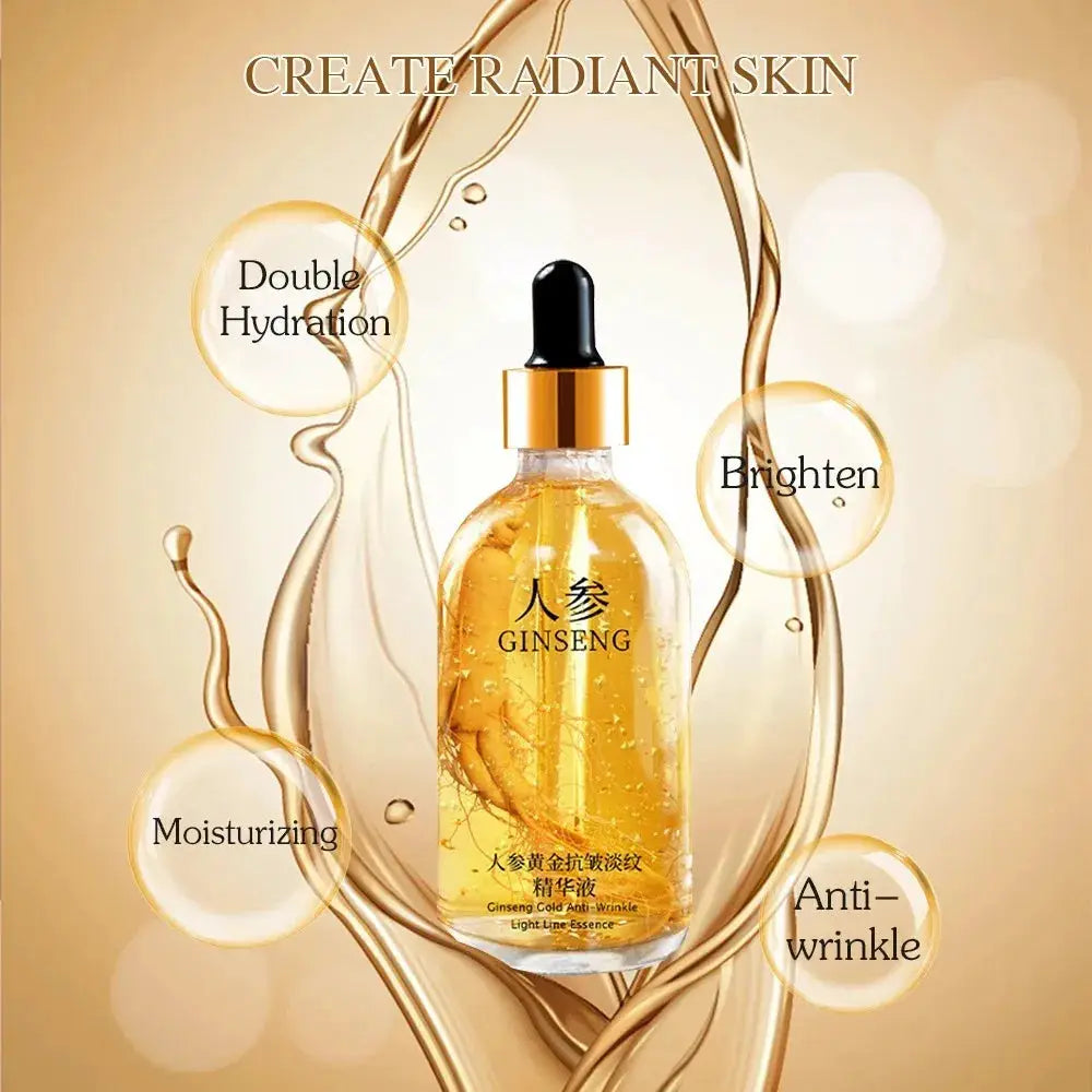 100ml 24K Gold Hyaluronic Acid Nicotinamide Face Serum for Anti Aging Firming and Brightening Skin Care