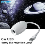 USB Car Atmosphere Projector Light Starry Sky Saturn Galaxy Ambience
