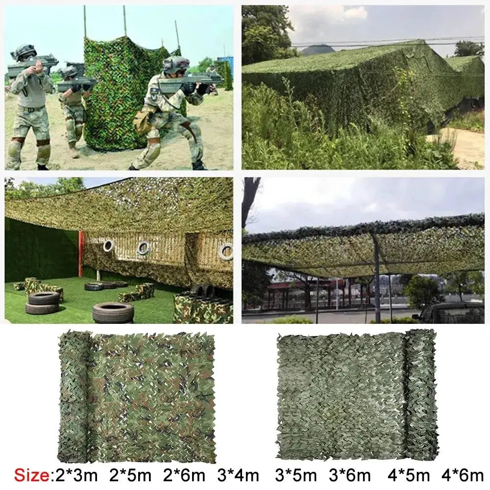Camouflage Netting For Outdoor Camping Sunshade Mesh Camo Net For Hunting Shooting Military Car Covers And Sun Shelter