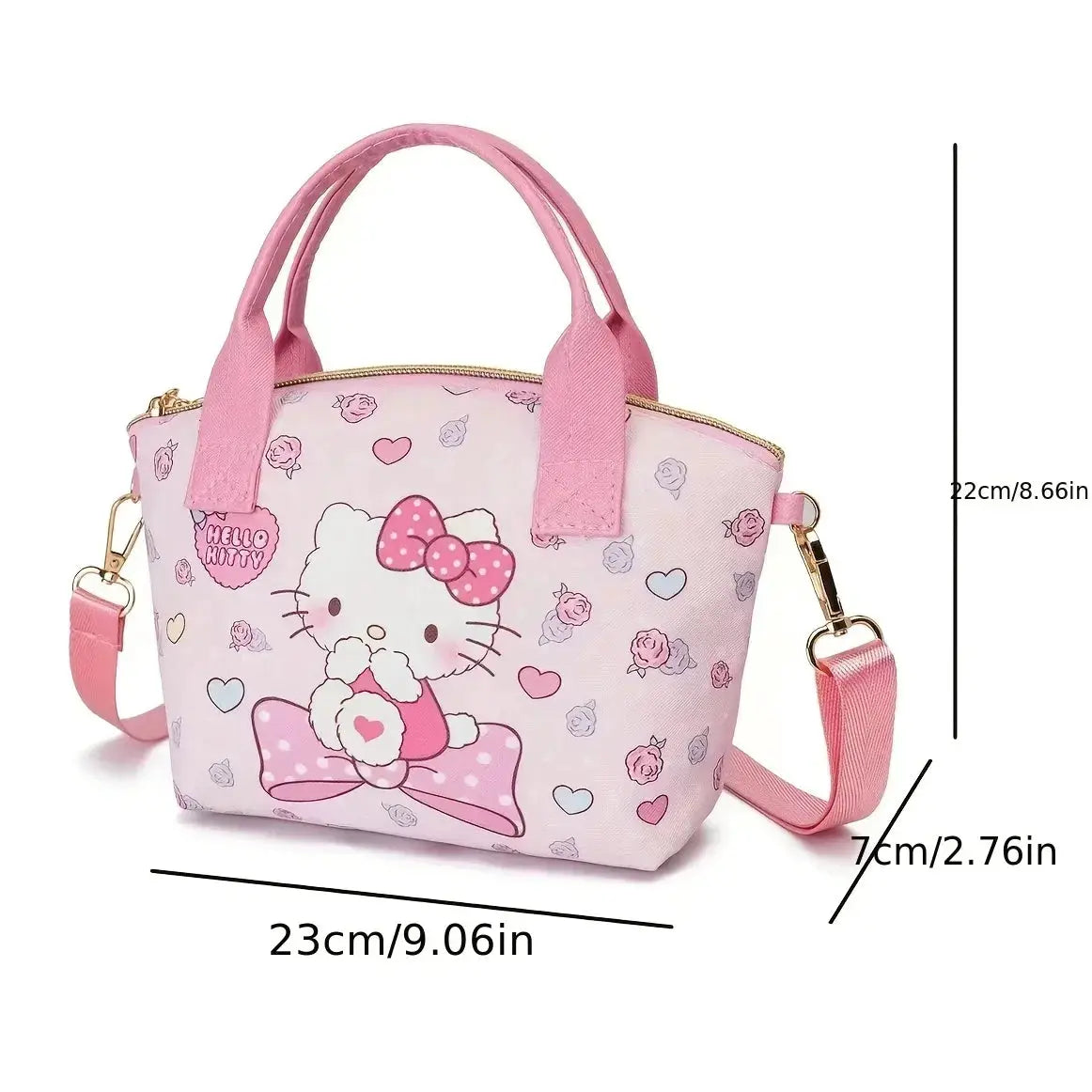 Sanrio Cinnamoroll Hello Kitty Tote Bag With Kuromi And My Melody Prints Versatile Shoulder Bag