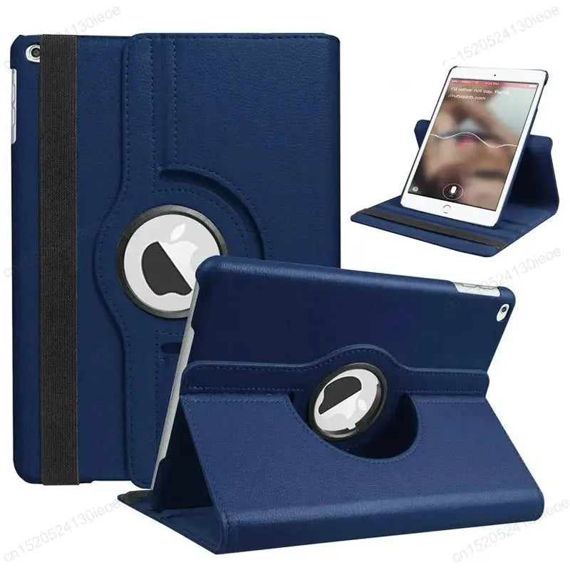 LuxeCase Leather Stand Cover For iPad 9.7, 10.2, 10.9 And 11 Inch Models With Full 360 Degree Rotation