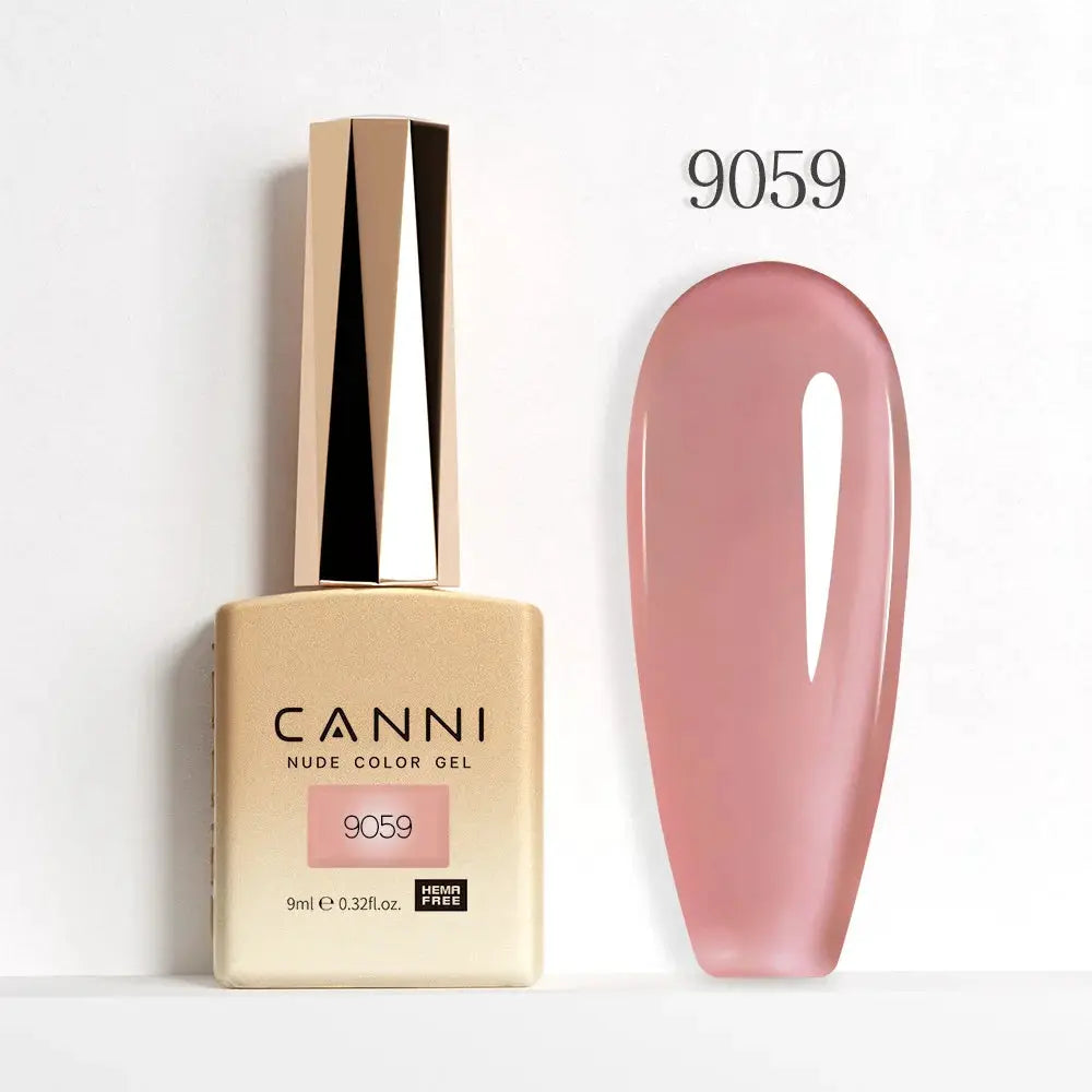 Canni Hema Free Nail Gel Polish Christmas Red Collection Semi Permanent 9ml Long Lasting Shine