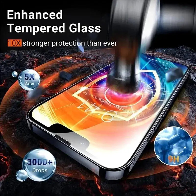 ArmorGlass Tempered Glass Screen Protector For iPhone 6 Through 16 Pro Max Ultra Clear Clarity And Impact Protection
