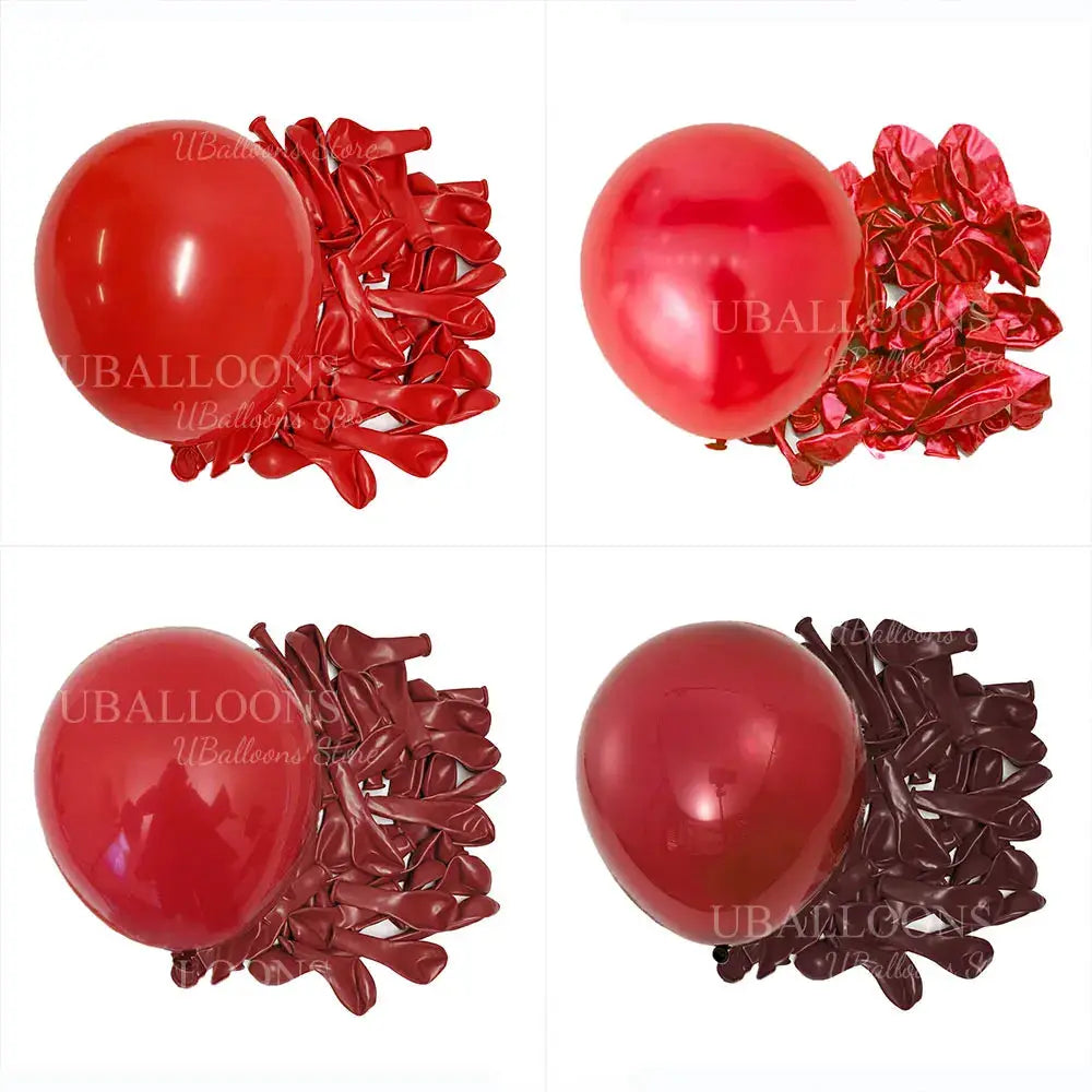 Dark Wine Red Garnet Burgundy Latex Balloons 10 30 50 Pcs for Birthday Wedding Christmas Party Decor