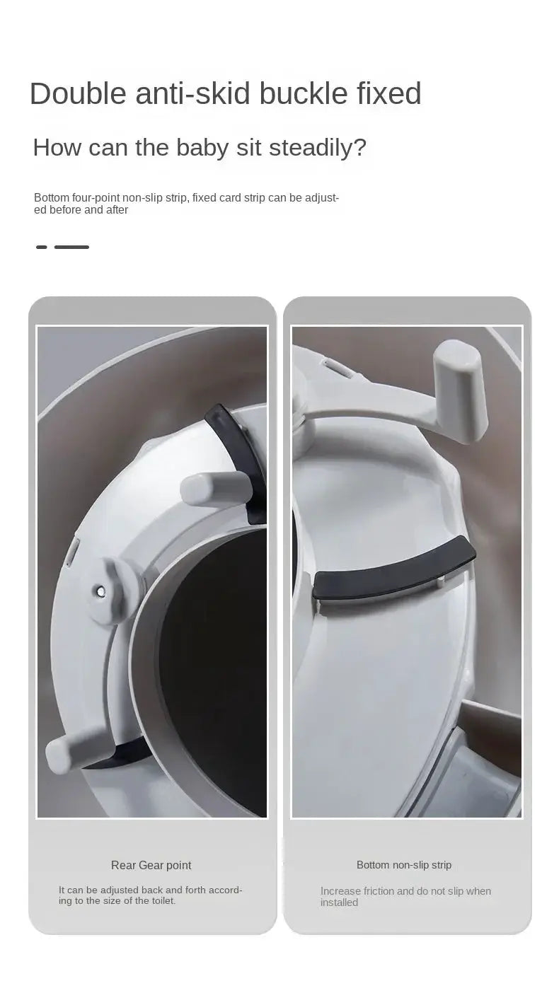 Simples Market baby and child toilet seat ring, white plastic cushion with anti-skid buckle, adjustable