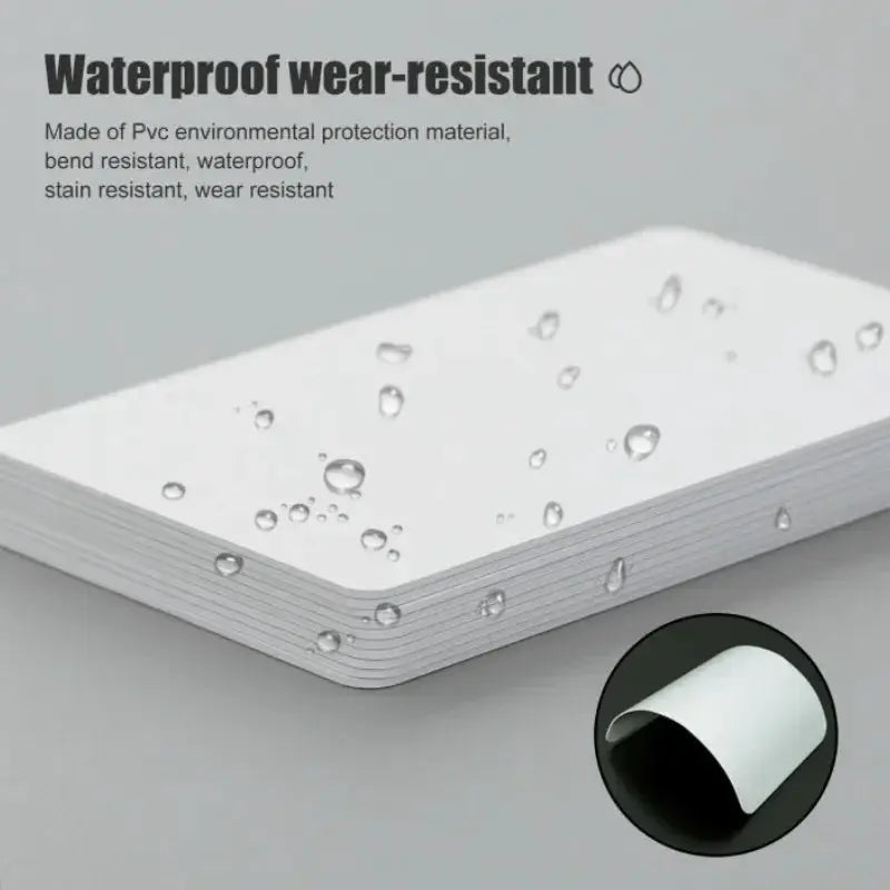 NTAG215 blank NFC cards, white PVC, 10-pack from Simples Market, waterproof wear-resistant