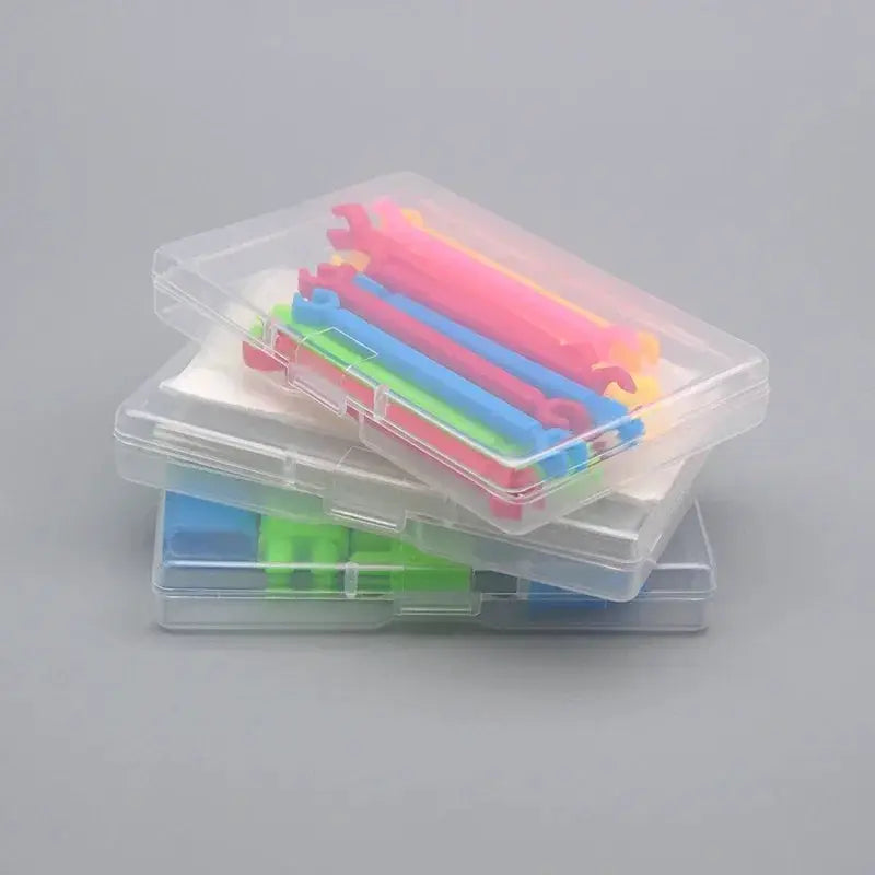 5 Transparent Plastic Storage Boxes For Small Items Craft Supplies And Hardware Organization