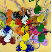 Elephant Bag Charm For Purse And Keys Multi Color PU Leather Accessory For Backpack
