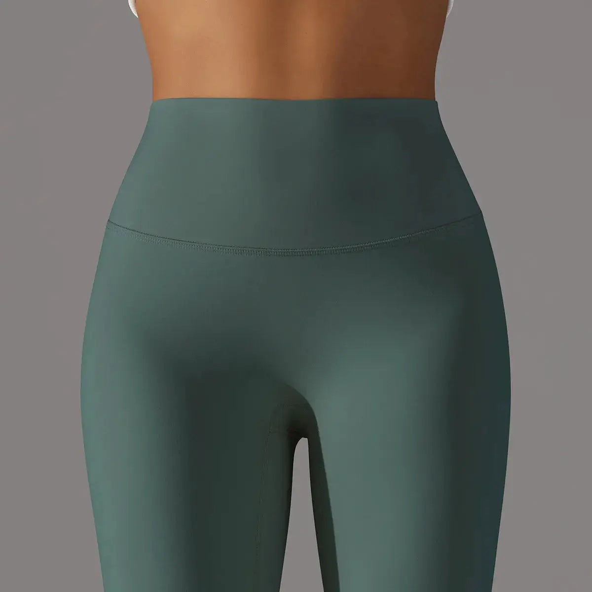 High Waist Naked Feeling Leggings for Women in teal green, gym/yoga fitness tights
