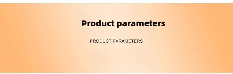 Electric full body massage mattress product parameters banner by Simples Market in orange gradient
