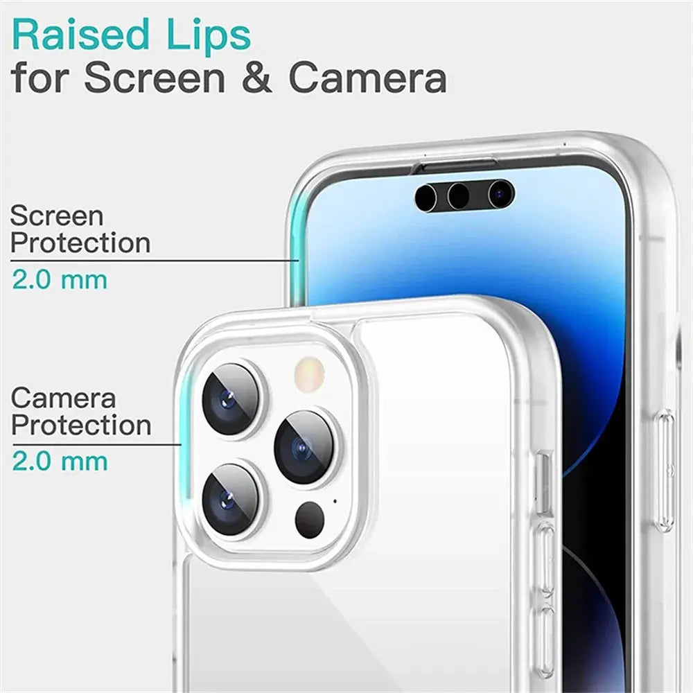 NovaShield 360 Full Body Clear Case For iPhone 17 16 15 14 13 12 11 Pro XS Max 7 8 Plus Shockproof Full Coverage
