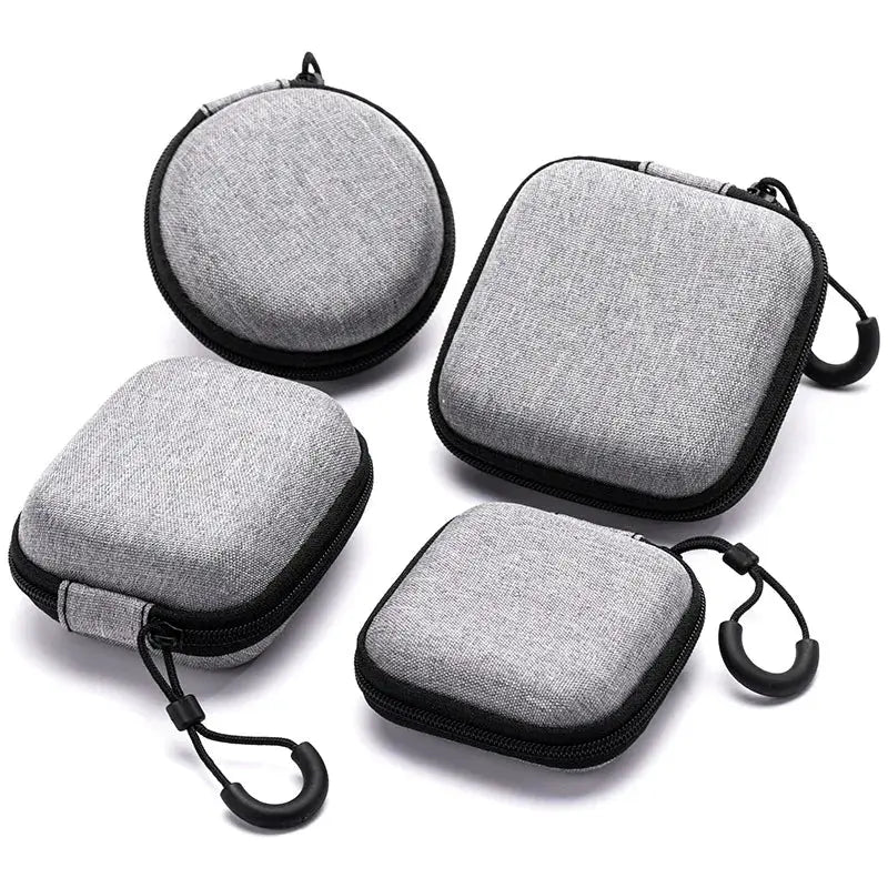 GuardianCase Shockproof Headphone Case Ultra Portable Protection For Earphones Memory Cards And USB Cables Leather Finish