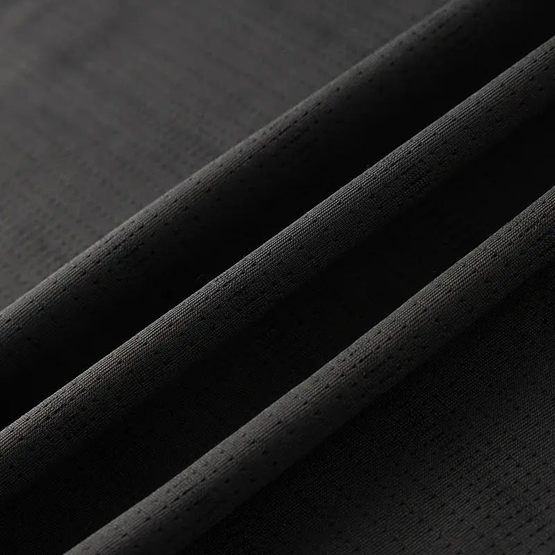 Black mesh fabric detail for Simples Market men's running T-shirt, quick-dry breathable material