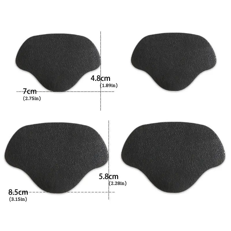 4Pcs Self Adhesive Microfiber Heel Patches For Shoes Insole Foot Care Pads For Men Women Athletic Sneakers