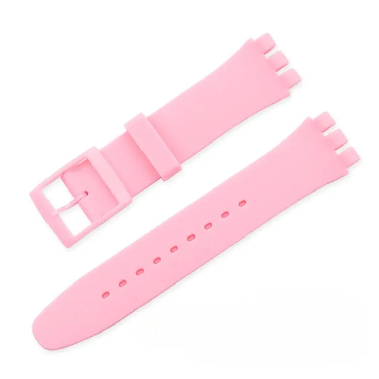 Swatch Compatible Silicone Watch Band 16mm 17mm 19mm 20mm Waterproof Colorful Rubber Strap For Men And Women