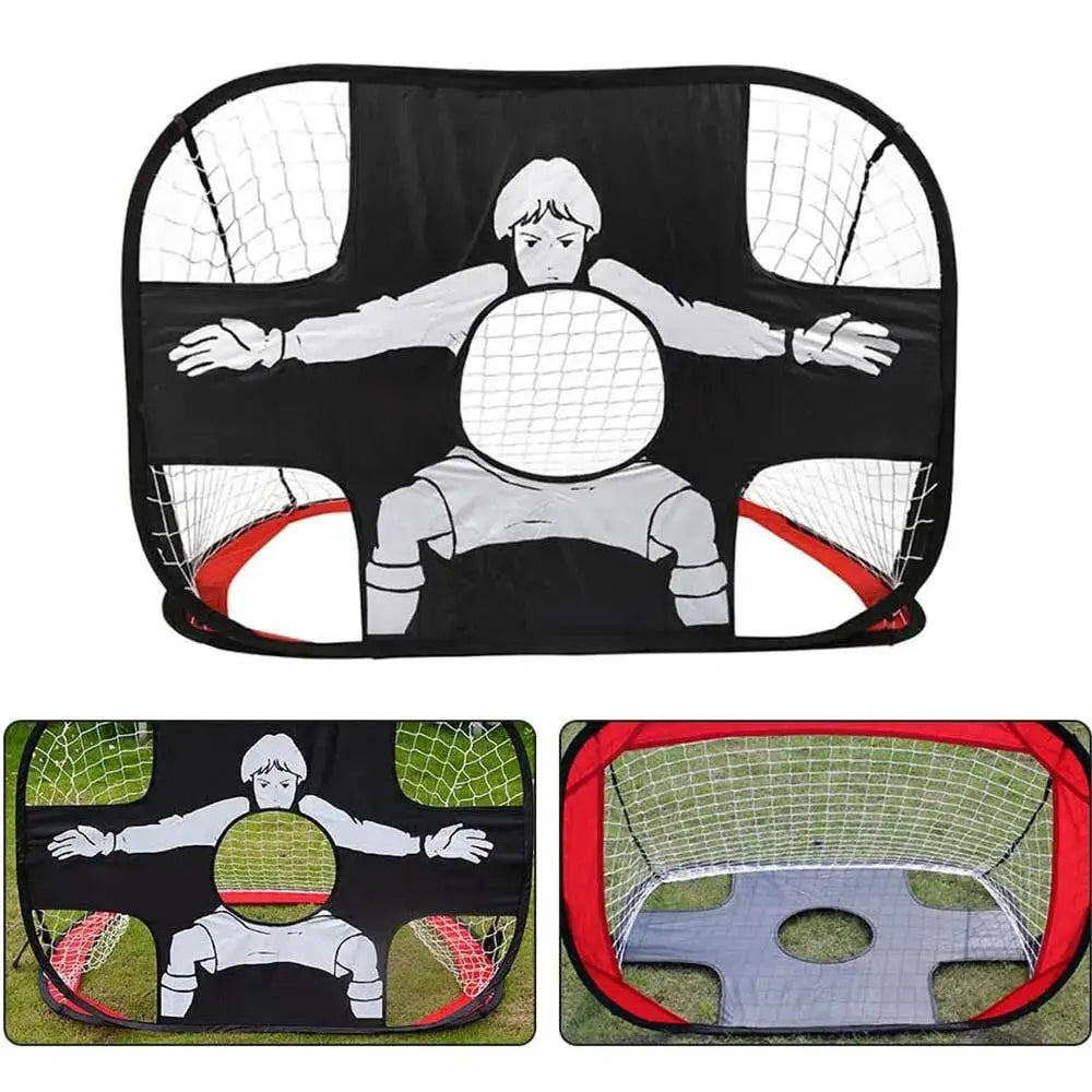 Foldable Nylon Soccer Goal For Kids And Adults Portable Pop Up Net For Backyard Playground Indoor Outdoor Training