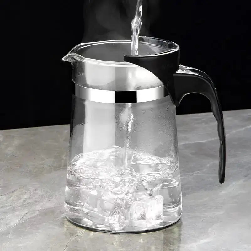 LuminaGlass Teapot Set High Temperature Resistant Glass With One Click Tea And Water Filtration