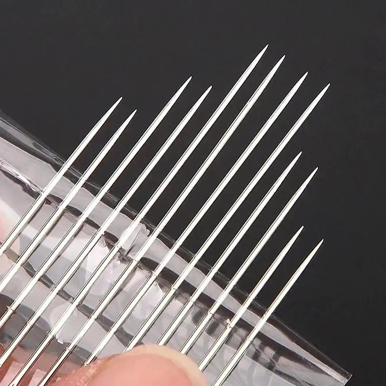 Side Hole Blind Sewing Needles Stainless Steel Self Threading Hand Sewing Pins For DIY Home Crafts Elderly Friendly