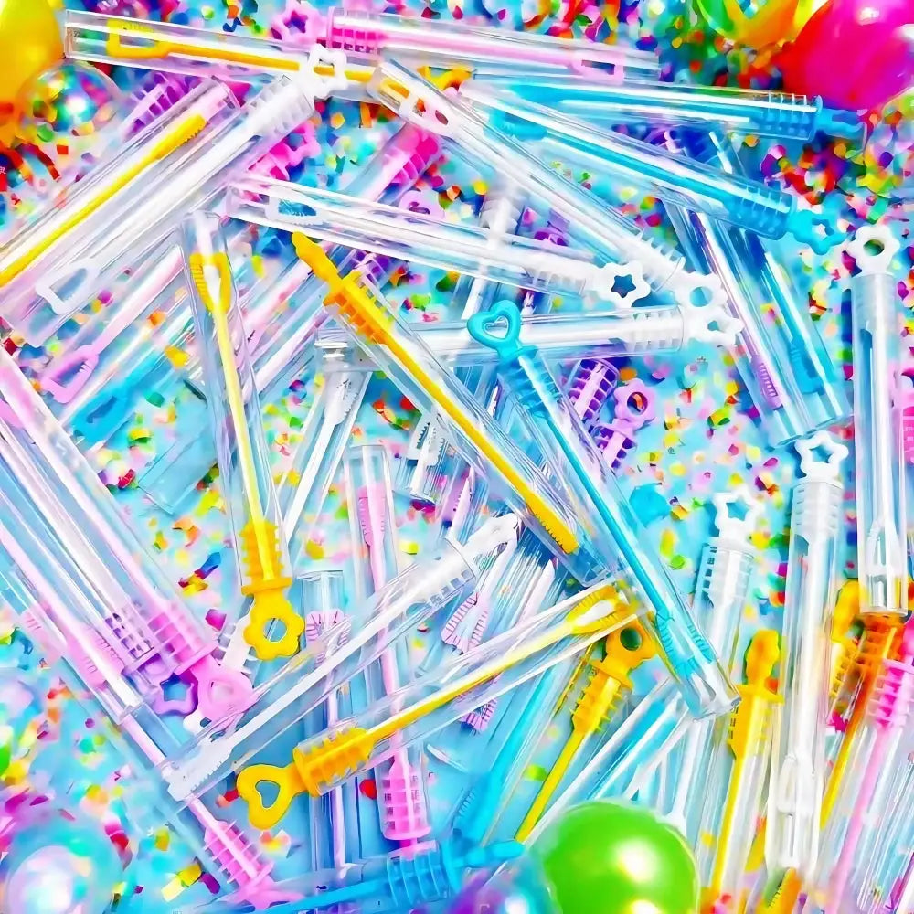 Mini Color Bubble Bottles Party Favors Empty Bottles 10 To 100 Pcs For Birthday Wedding Baby Shower Decoration Supplies