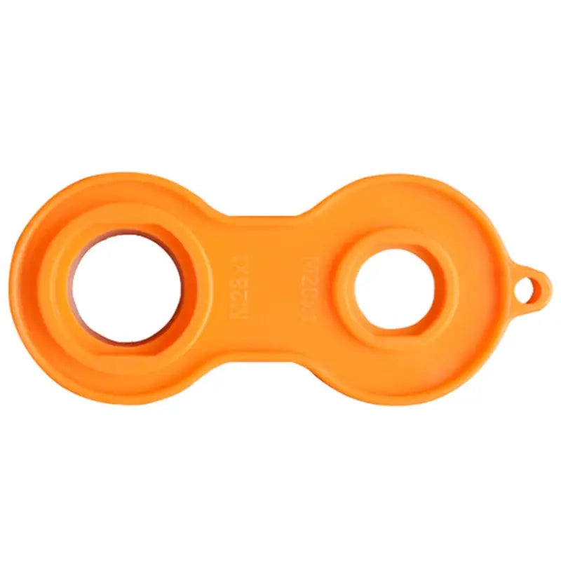 Faucet aerator adapter orange by Simples Market with dual circular openings
