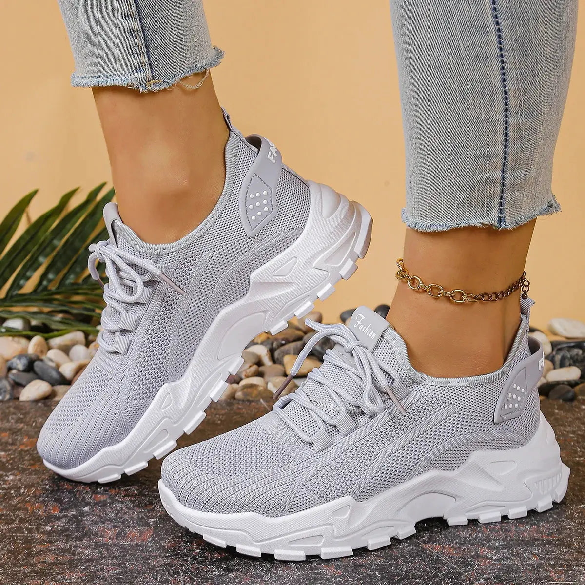 Womens Breathable Mesh Dad Shoes For Spring Versatile Casual And Athletic Sneakers For Everyday Wear
