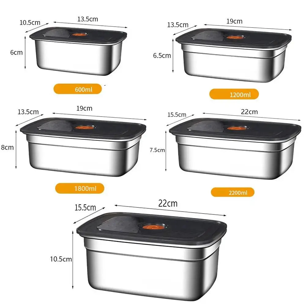 EverPack Stainless Steel Camping Lunch Box Sealed Leakproof Bento Box Microwave Safe Large Capacity