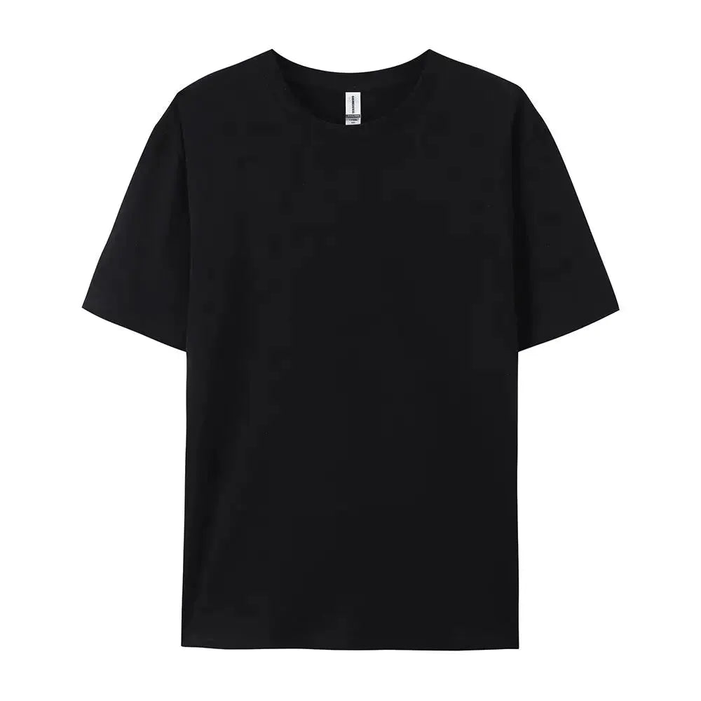 One Hundred Percent Cotton Solid T Shirts For Men And Women Short Sleeve Casual Wear Soft Tees