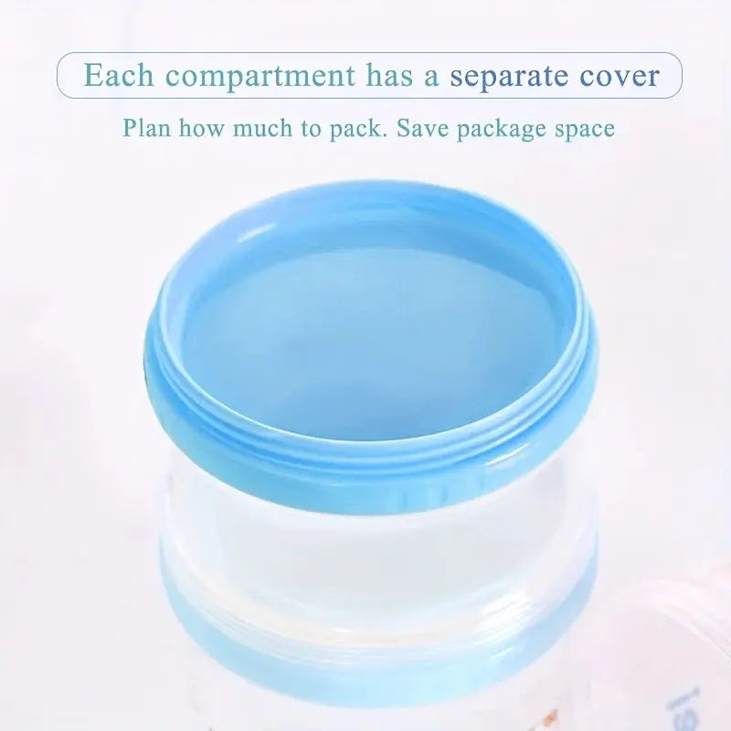 MAMIJOY Baby Milk Powder Box Five Grid Independent Layers Large Capacity Multi Layer Organizer
