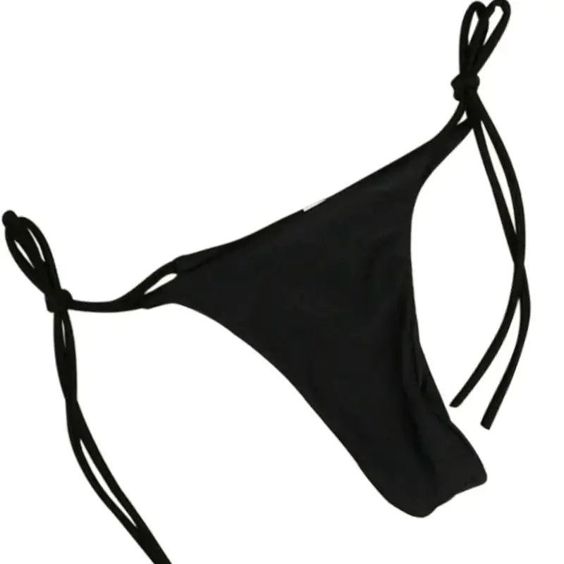 European And American Neck Strap Bikini For Women With Split Strap Adjustable Multicolor Swimsuit Set