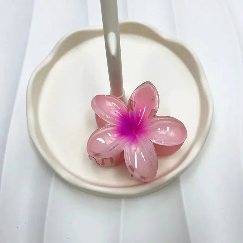 BelleBloom Large Matte Flower Claw Clip Secure All Hair Types With Durable Geometric Design