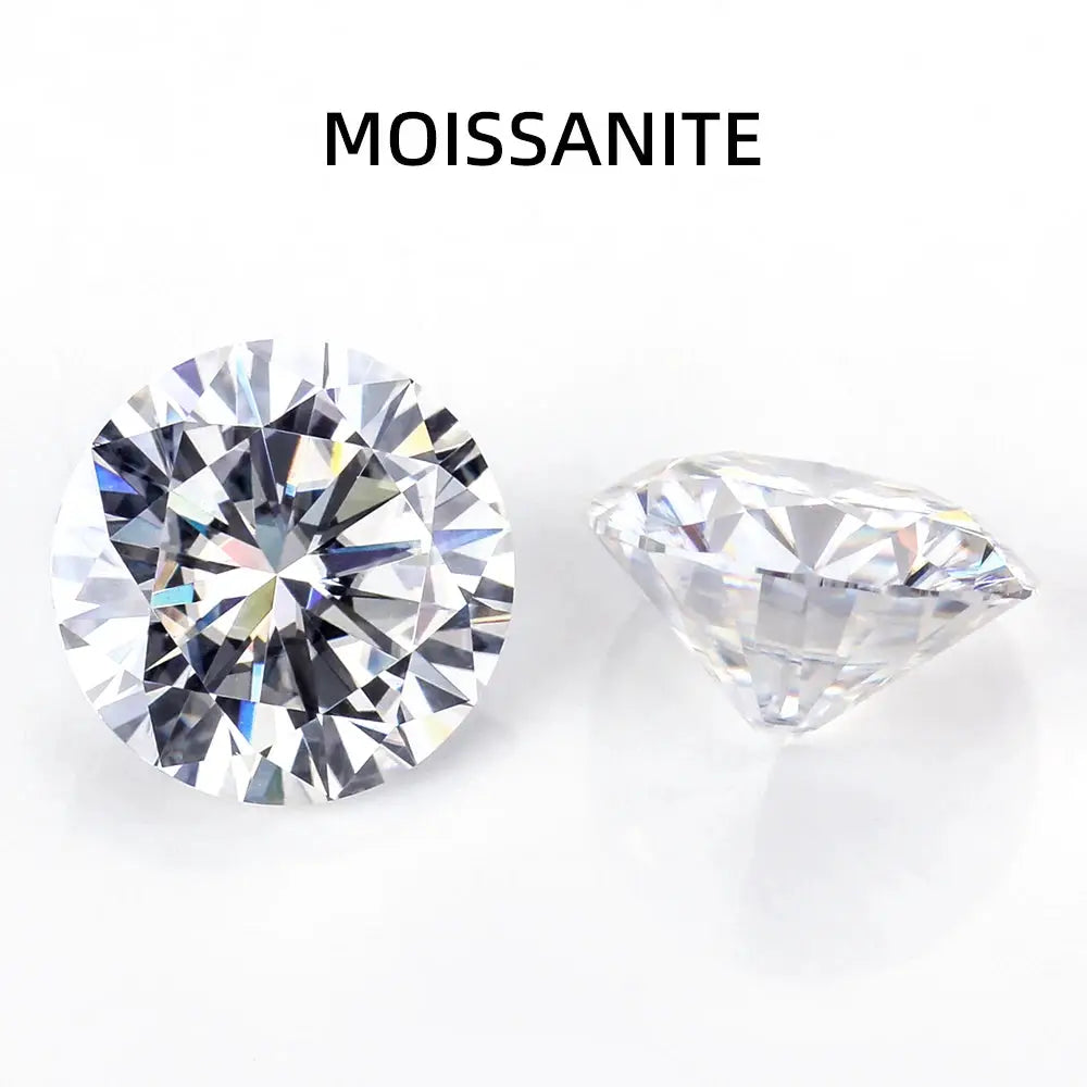 Moissanite Round 8 Hearts 8 Arrows Cut Loose Stone D Color VVS1 Clarity 0.1 Carat To 5 Carat For Inlaid Pendant