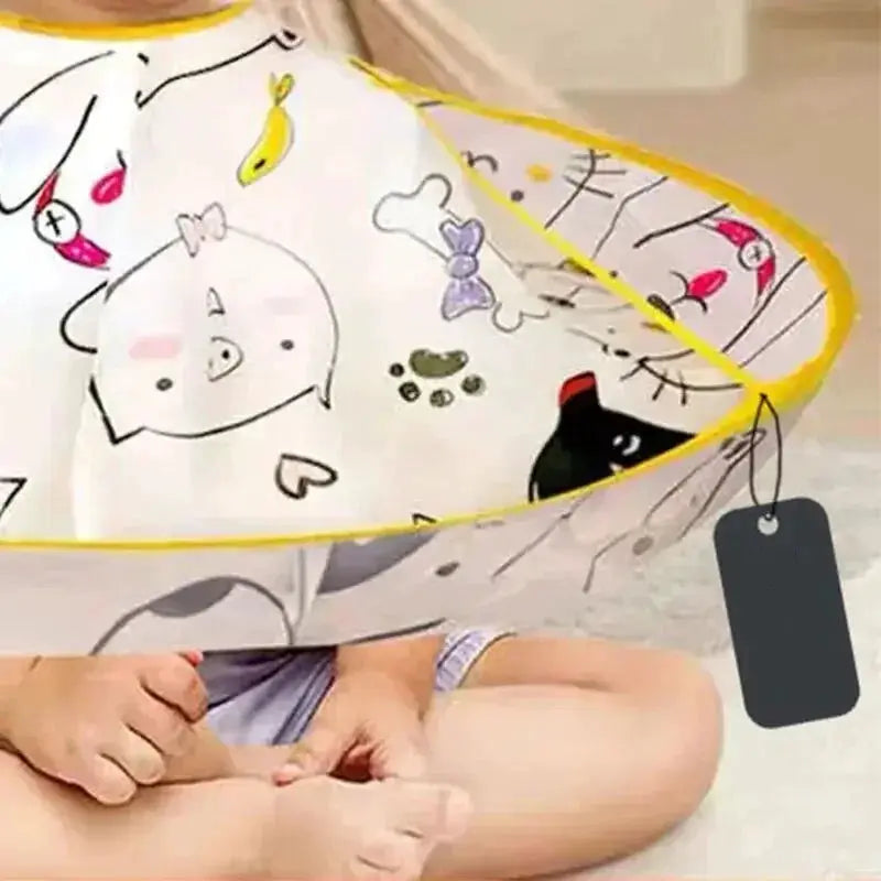 Kids Hair Cutting Cape With Umbrella Design Adjustable Hairdresser Gown For Clean Mess Free Haircuts