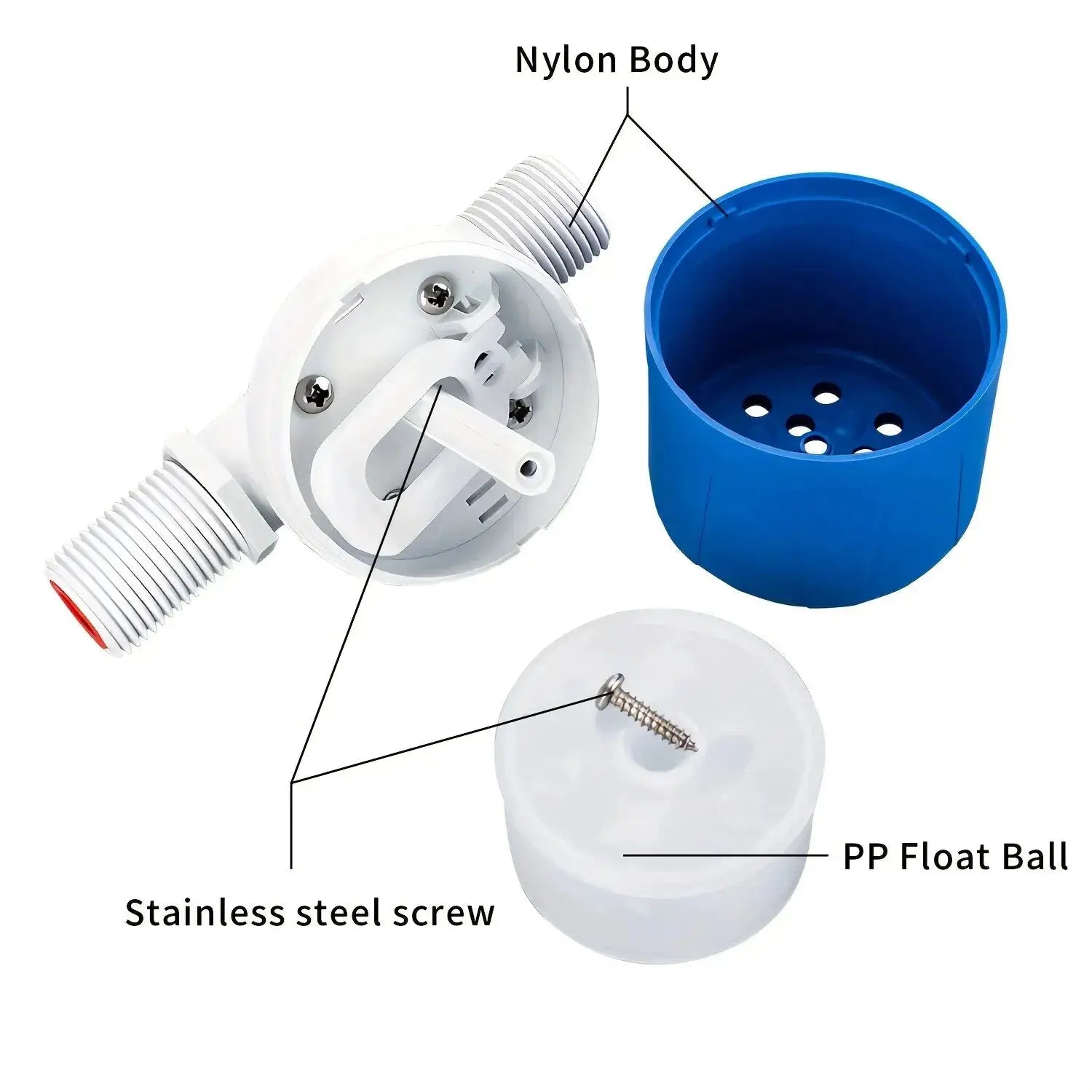 Fully Automatic Water Level Control Float Valve Half Inch Auto Shut Off Make Up Water Controller For Tanks
