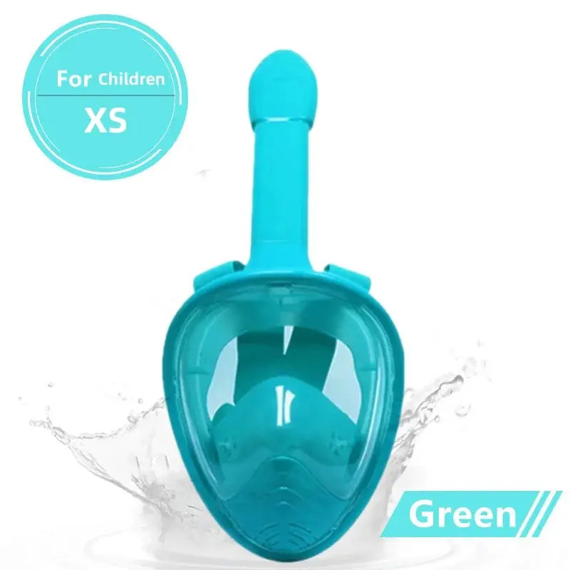 Underwater Full Face Diving Mask Anti Fog For Snorkeling And Scuba Waterproof Respiratory Mask For Adults And Kids