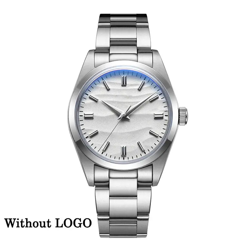 Addiesdive AD2030 Quartz Watch 36mm Stainless Steel Dive Wristwatch With Bubble Glass 10 Bar Water Resistance