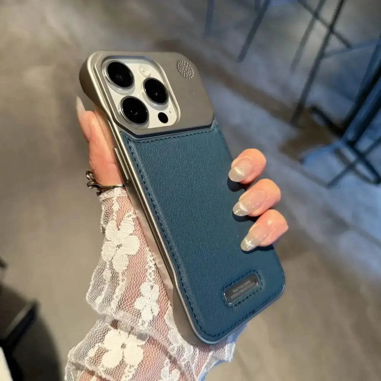 Business Aromatherapy Leather Case for iPhone 11 Pro Max to 17 Air MagSafe Frameless Armor