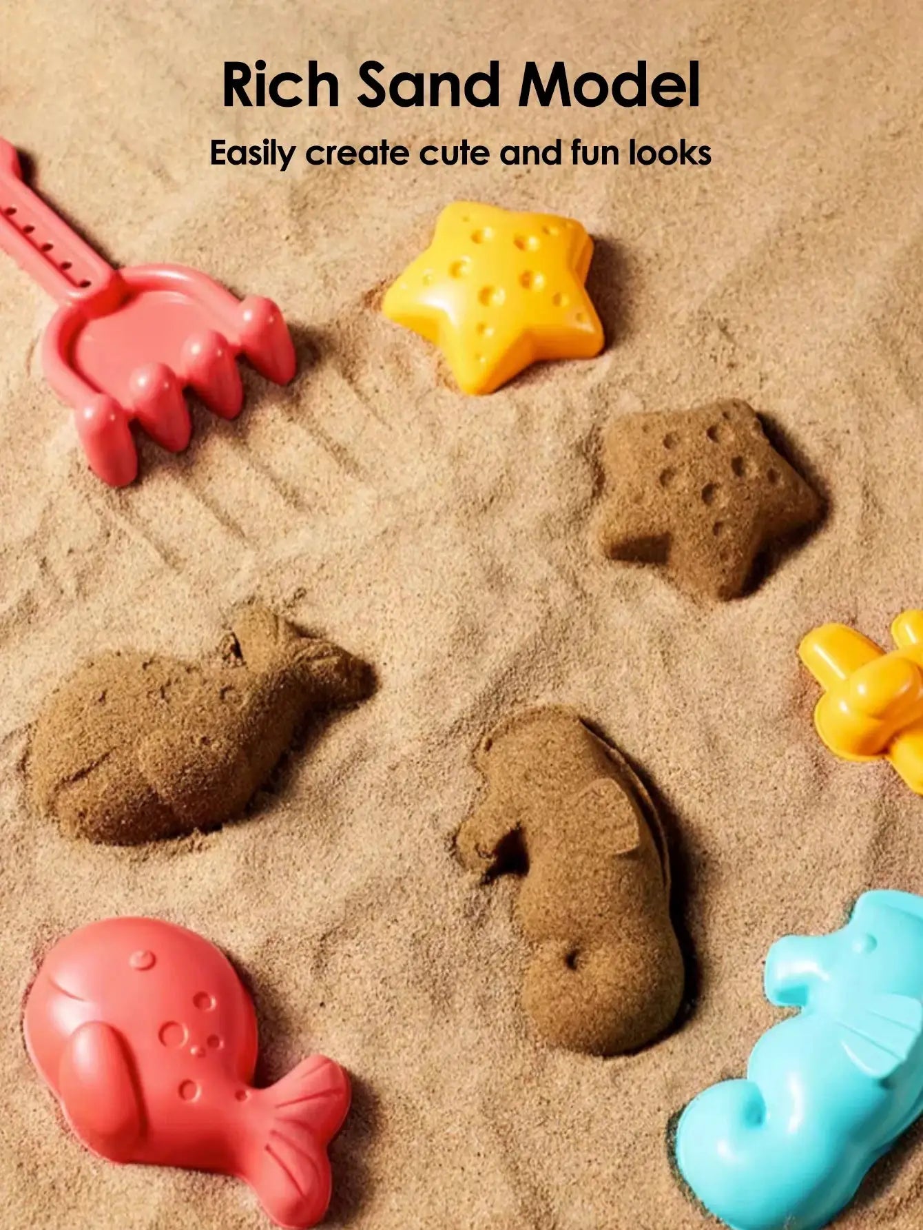 18 Piece Summer Beach Toy Set For Kids With Sand Shovels Plastic Bucket Watering Bottle And Beach Water Games