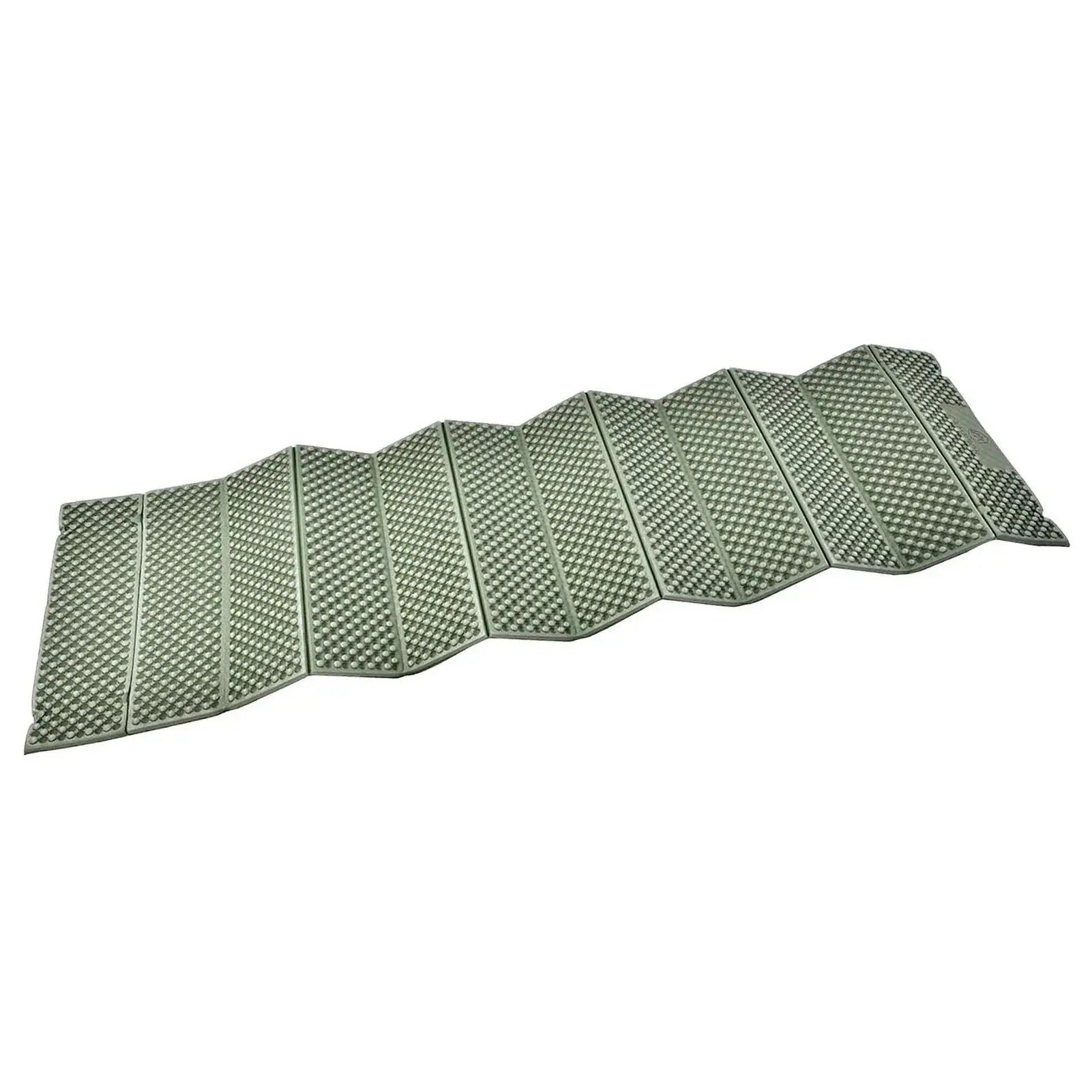 Outdoor sleeping pad Simples Market; ultralight inflatable camping mattress with foldable panels in silver-gray.
