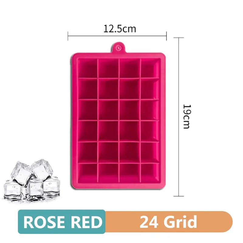 4 6 8 15 Grid Silicone Ice Tray Mold Large Food Grade Ice Cube Tray Square DIY Ice Maker