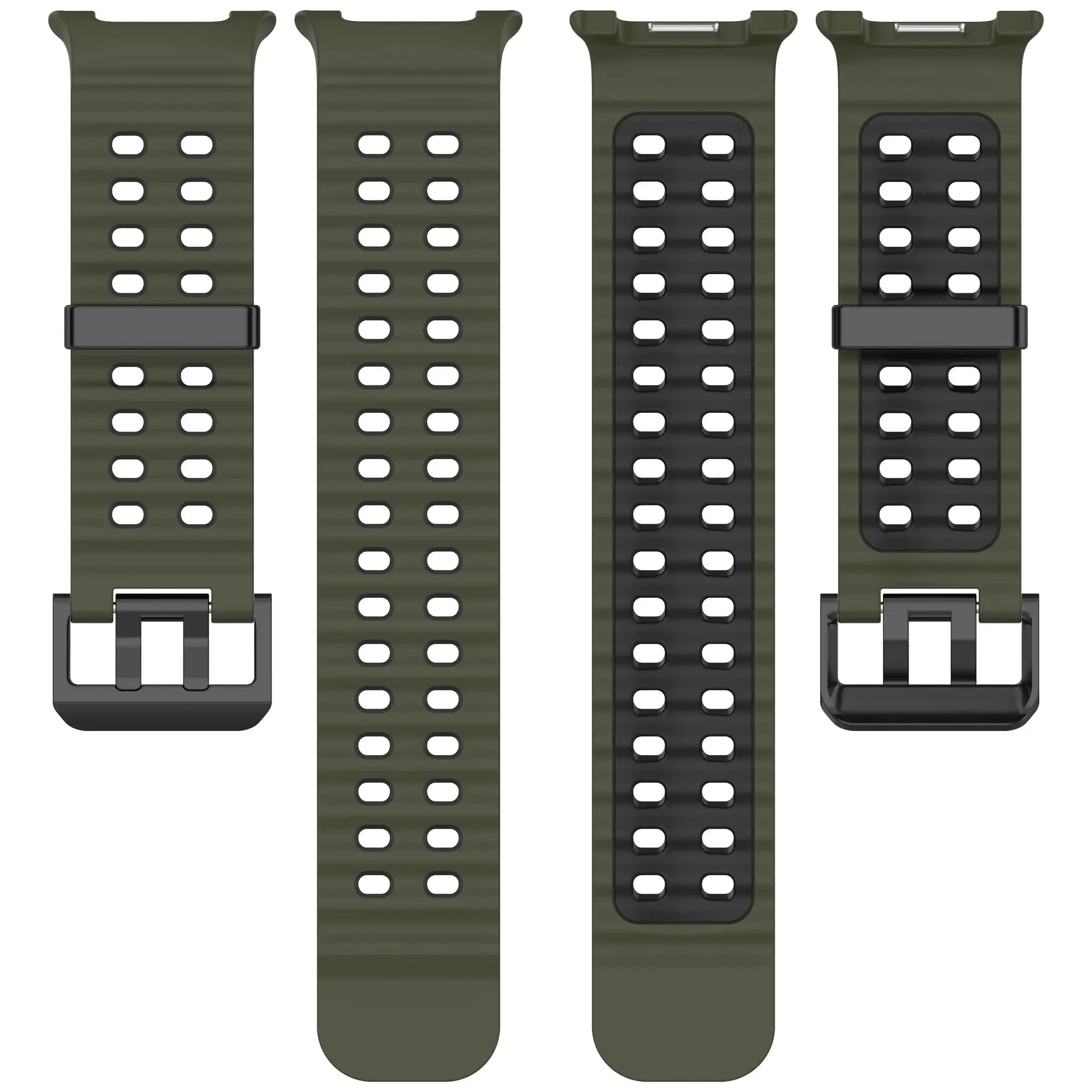 Silicone strap for Samsung Galaxy Watch 8/8 Classic Sport breathable wristband For Galaxy Watch 8 40/44mm Two-Tone silicone band