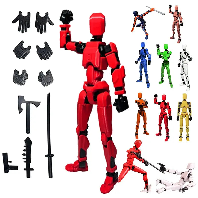 13 Joints Articulated Movable Dummy Doll For Diy Assembly 3D Printed Action Figure Stop Motion Animation